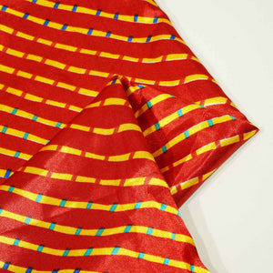 Red Leheriya Print Satin SS-14022