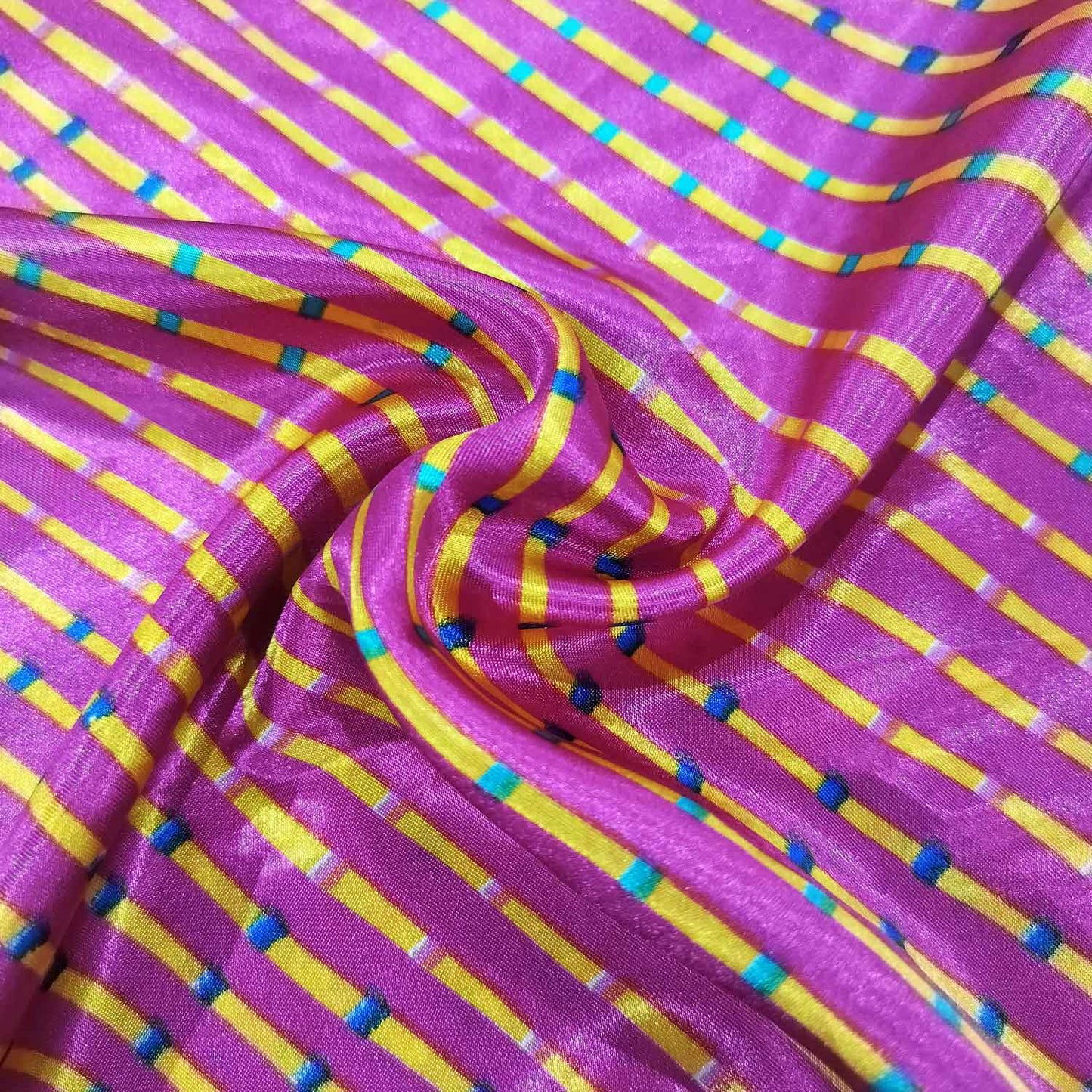 Pink Leheriya Print Satin SS-14023