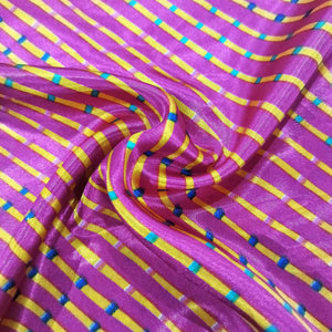 Pink Leheriya Print Satin SS-14023