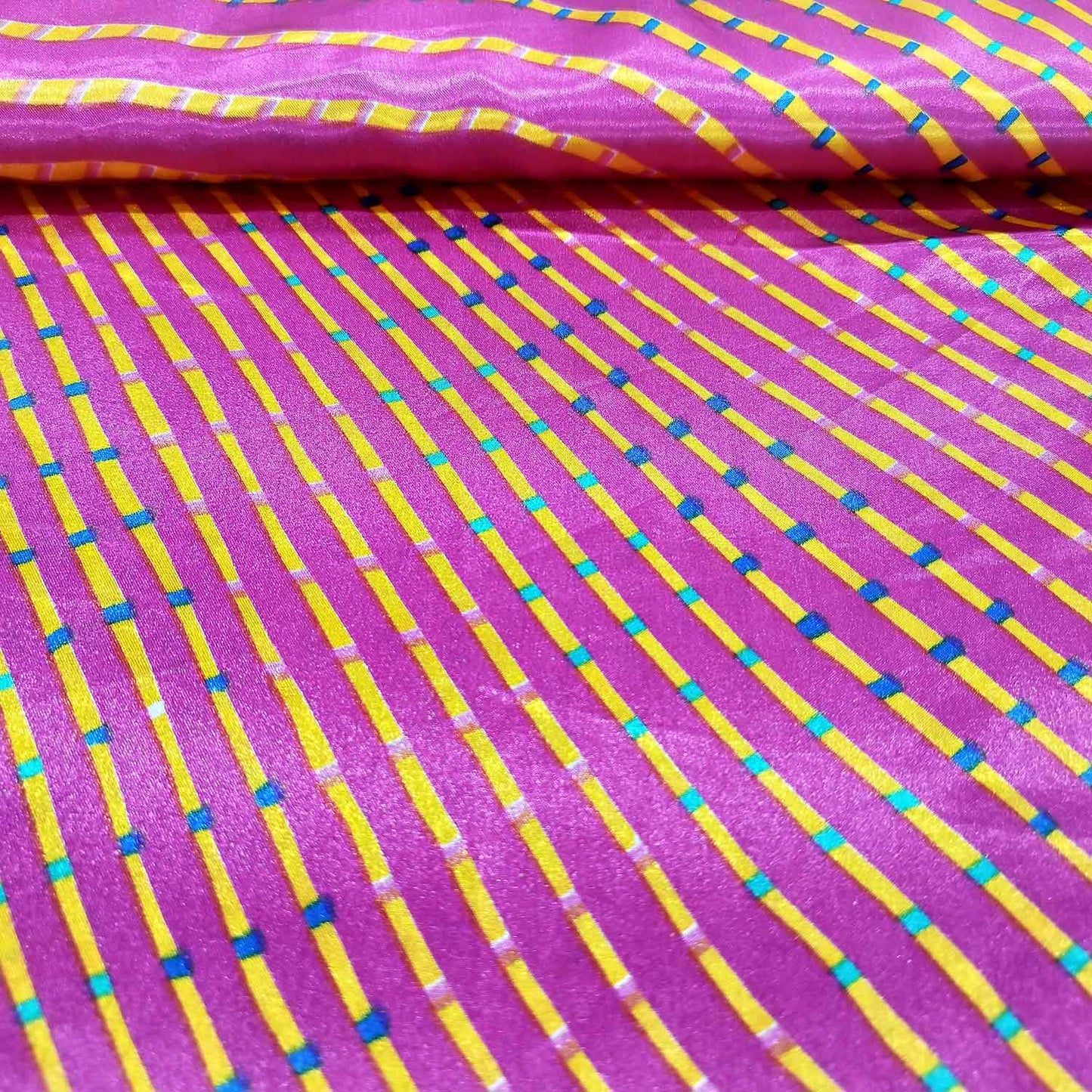 Pink Leheriya Print Satin SS-14023