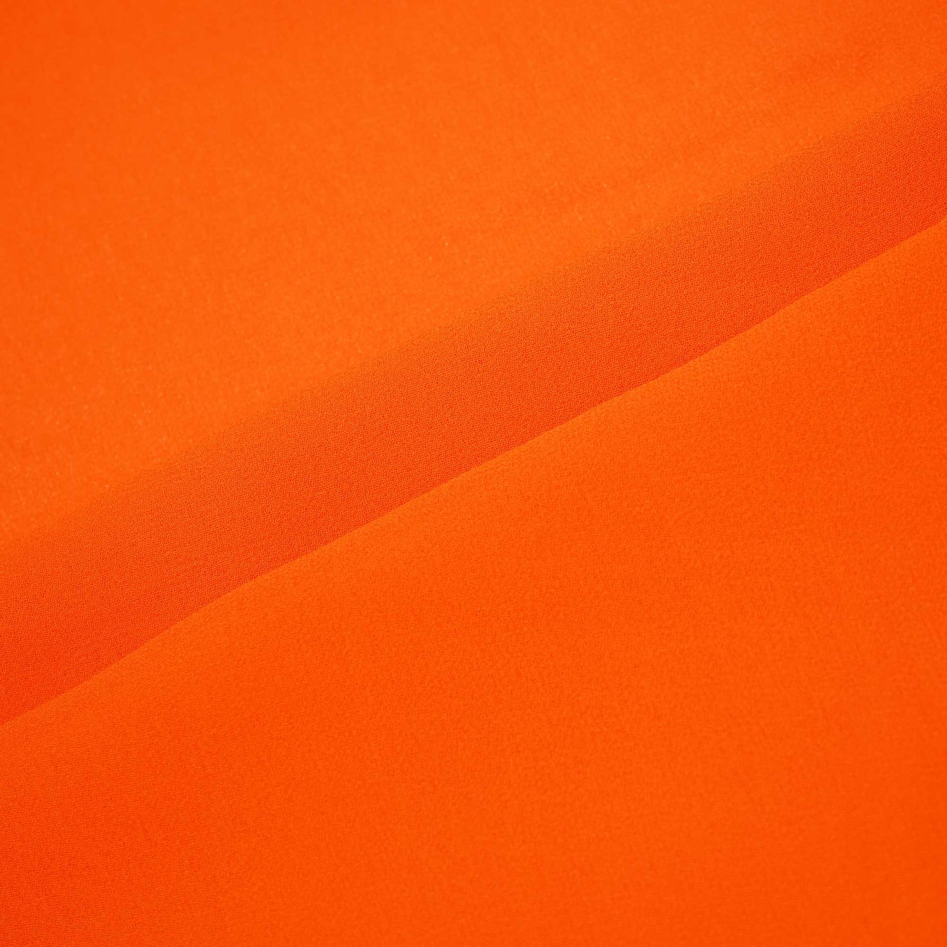 Orange Solid Georgette VF-14044