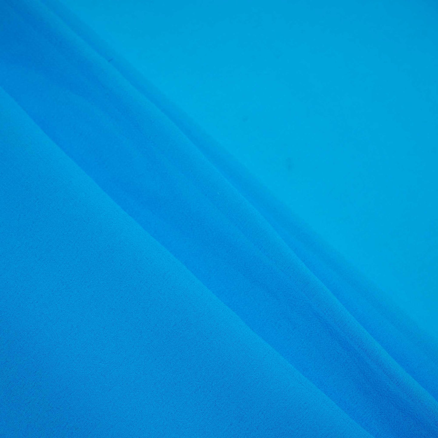 Cerulean Blue Solid Georgette VF-14050