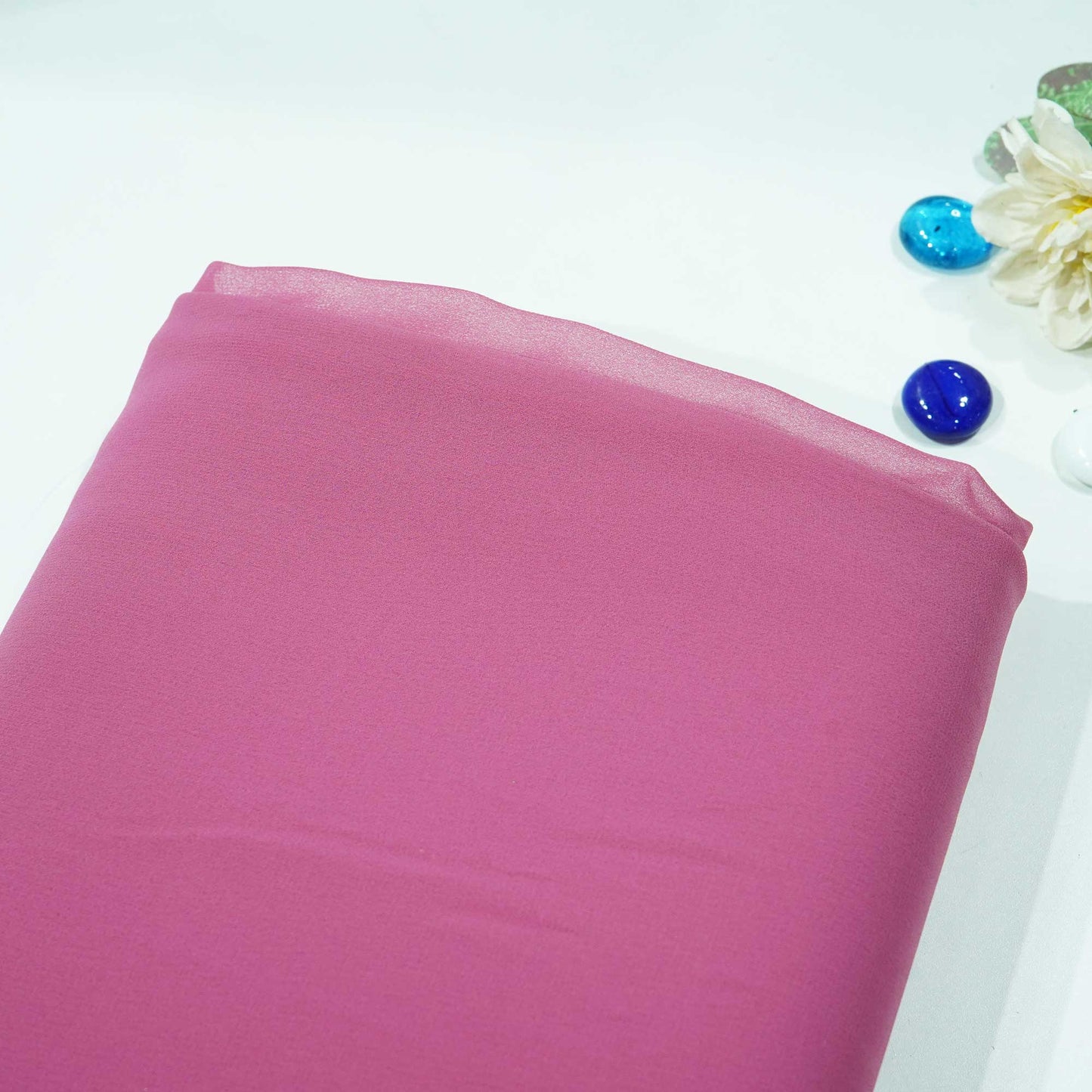 Baliet Pink Solid Georgette VF-14075