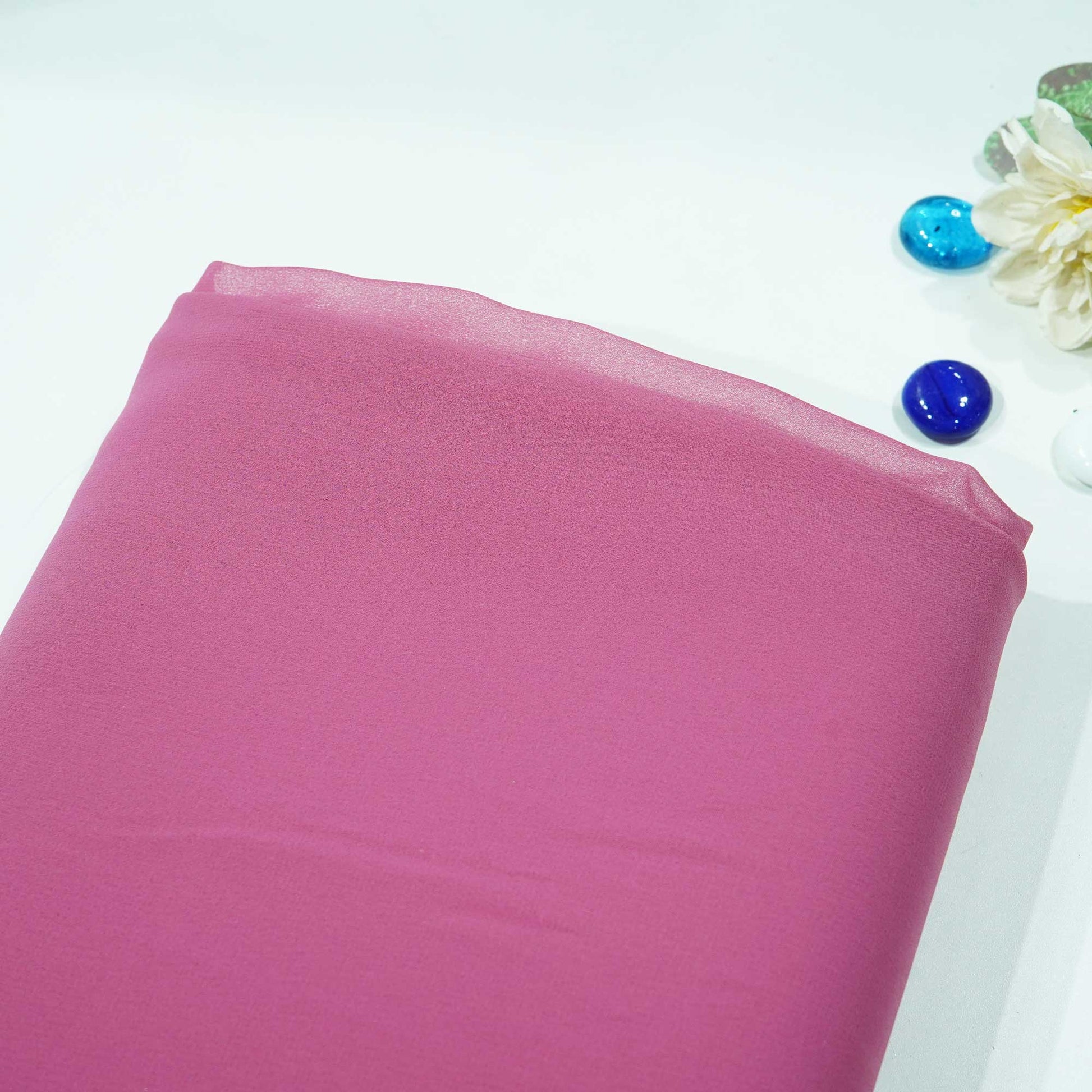 Baliet Pink Solid Georgette VF-14075