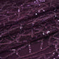 Classic Purple Geometrical Sequins Embroidery Net Fabric