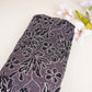 Classic Purple Floral Sequins Embroidery Net Fabric 14230
