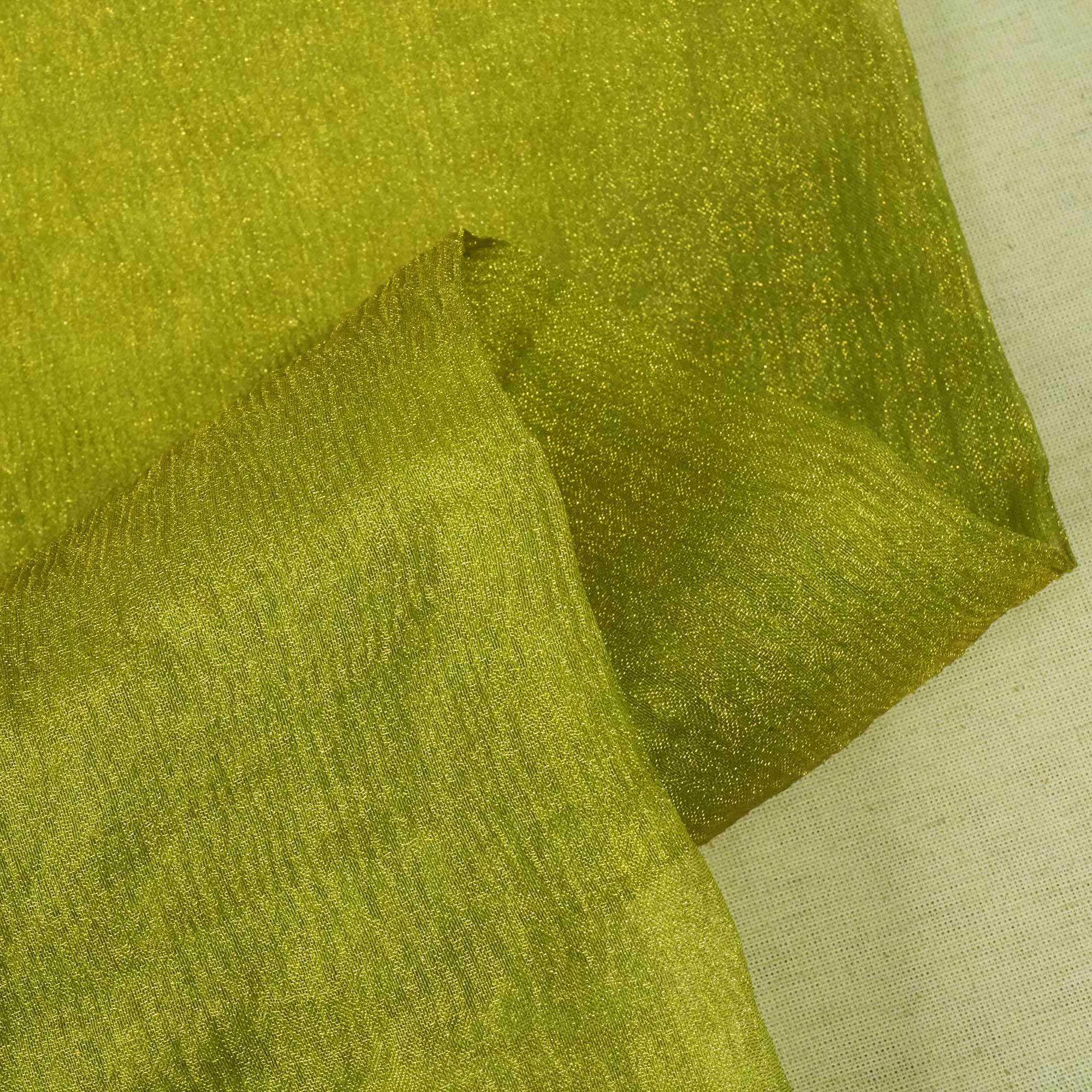 Light Green Solid Shimmer Crushed Tissue KRE-14316
