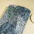 Blue White Abstract Sequence Embroidery Denim TU-14401