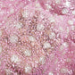 Classic Pink Silver Pearl Sequence Embroidery Net Fabric