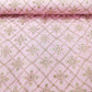 Pink Floral Foil Print Silk VC-14913