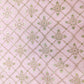 Pink Floral Foil Print Silk VC-14913