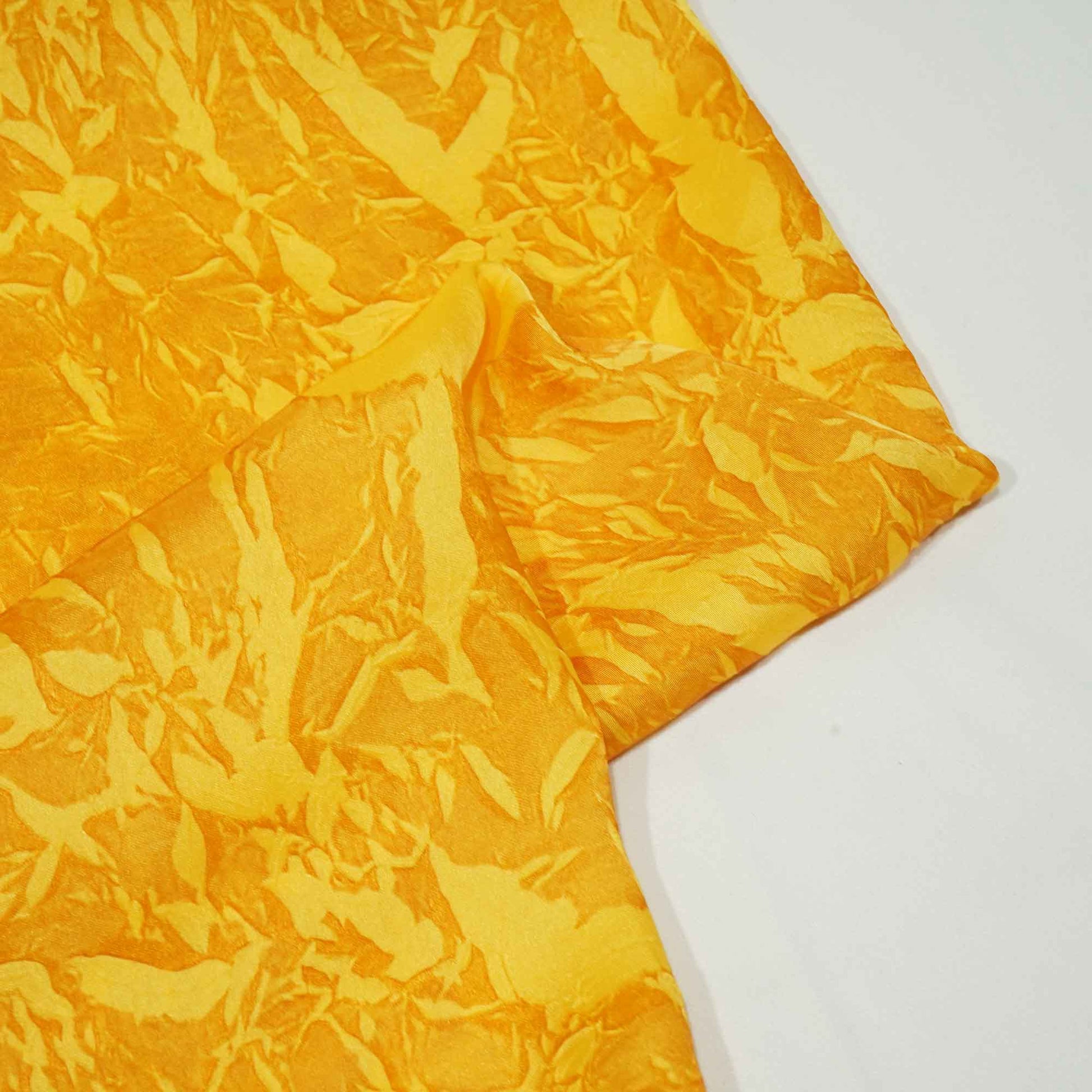 Yellow Crushed Bemberg Silk VC-14920