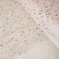 Pastel Salmon Pink Heavy Pearl Sequins Embroidery Net Fabric