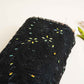 Black Heavy Sequins Rhinestone Embroidery Net Fabric
