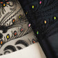 Black Heavy Sequins Rhinestone Embroidery Net Fabric