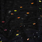 Black Cut Dana Rhinestone Turkish Work Embroidery Net Fabric