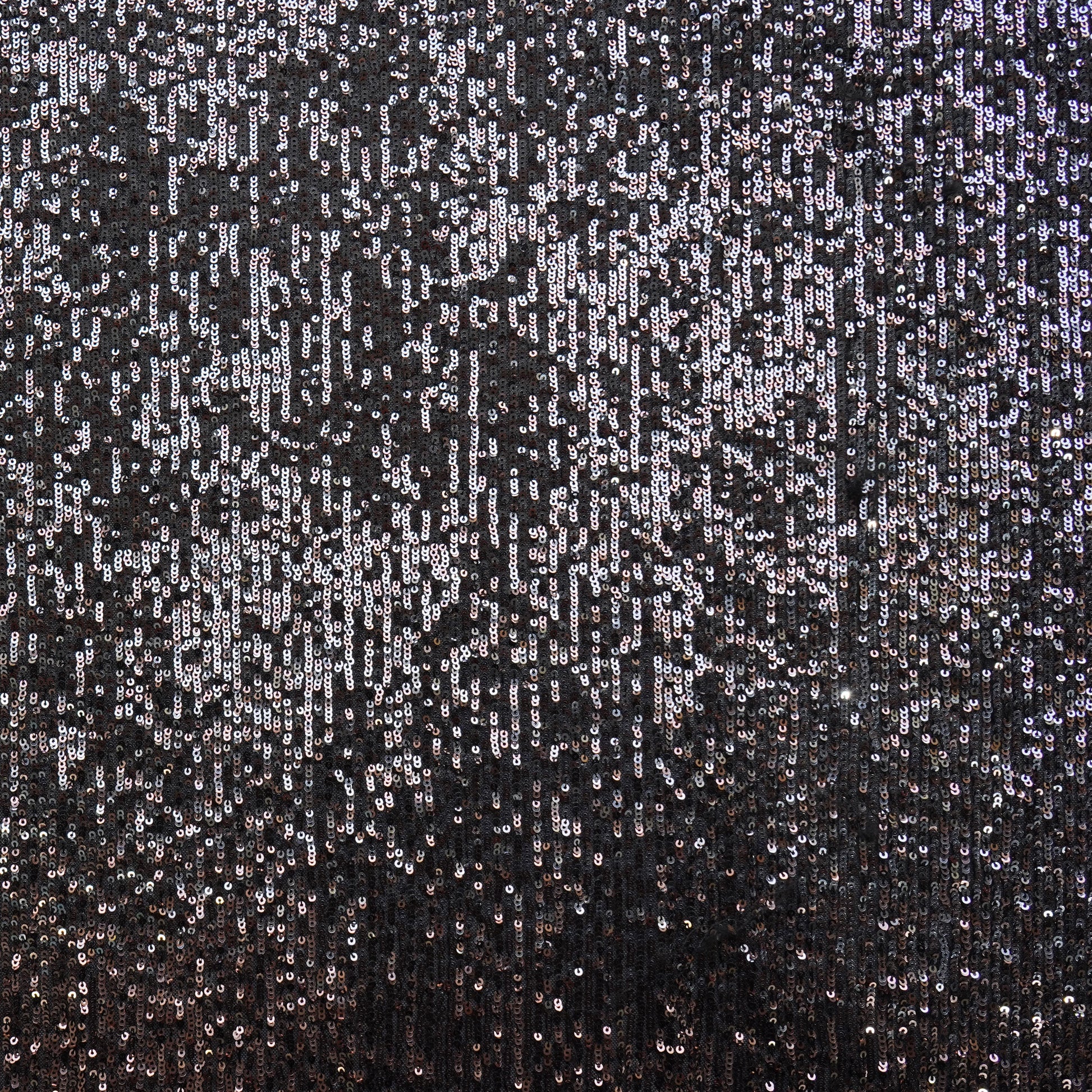 Black Golden Ombre Heavy Sequins Embroidery Net Fabric