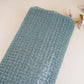 Premium Glacier Green Heavy Pearl Sequins CutDana Embroidery Net Fabric