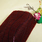 Brown Imported Cut Dana Handcrafted Embroidery Net Net CF-15123