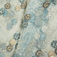 Sky Blue Abstract Thread Cut Dana Handcrafted Embroidery Net CF-15134