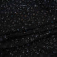 Premium Black Rice Beads CutDana Handcrafted Embroidery Net Fabric