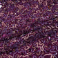 Purple Abstract Sequins Cut Dana Embroidery Net 15143