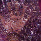 Purple Abstract Sequins Cut Dana Embroidery Net 15143