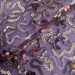 Purple Abstract Sequins Cut Dana Embroidery Net 15143