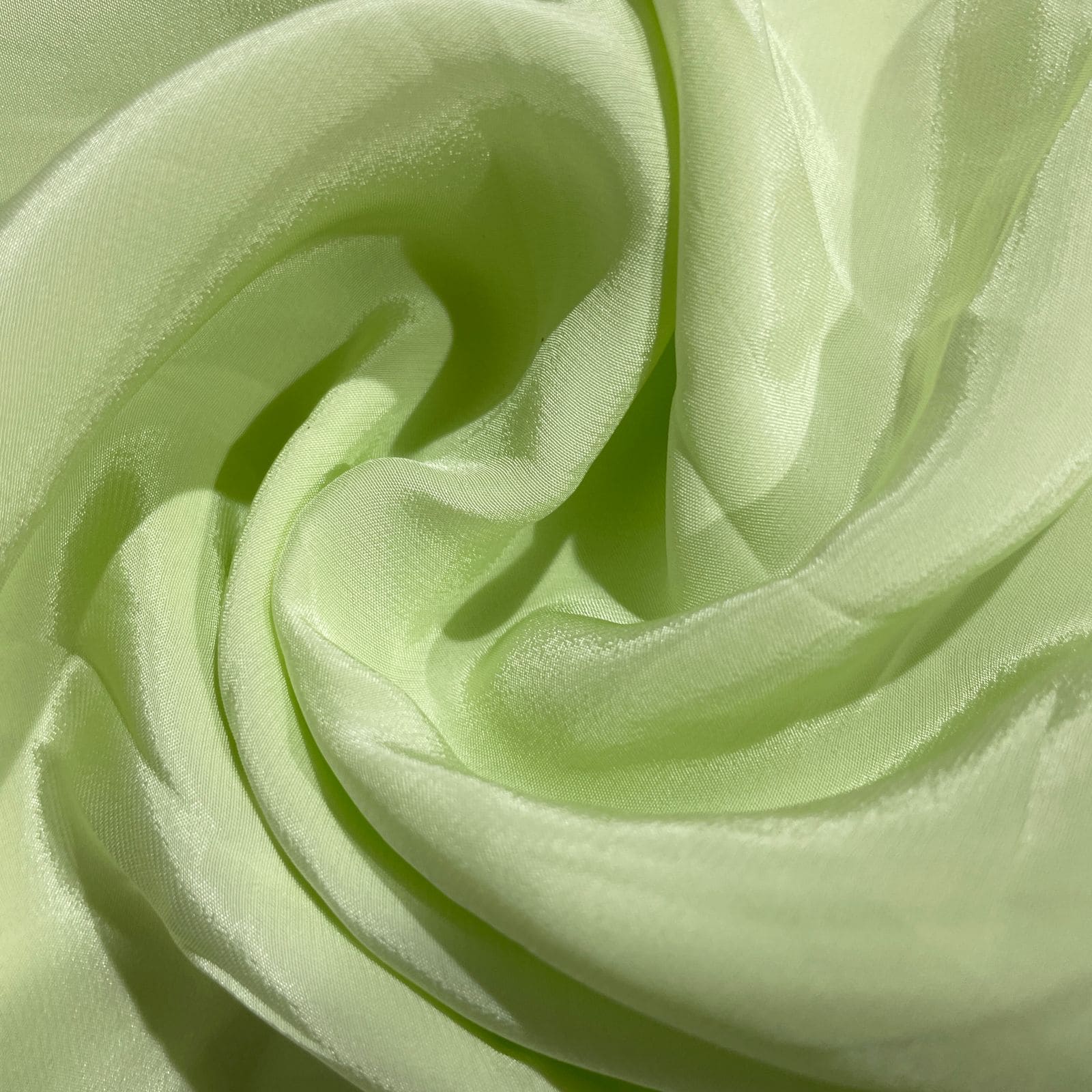 Lime Green Solid Natural Crepe Fabric 19716