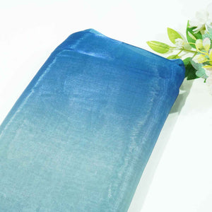 Blue Ombre Organza AF-15357 - TradeUNO