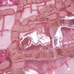 Exclusive Pink Sequins Metallic Net Fabric