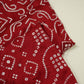 Red Bandhani Embroidery Mini Silk VC-15414
