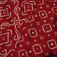 Red Bandhani Embroidery Mini Silk VC-15414