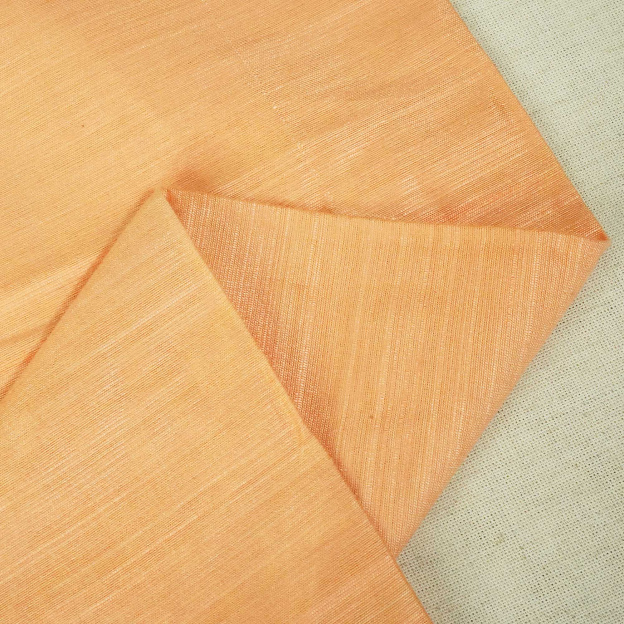 Light Orange Banarasi Cotton Slub KRE-15473
