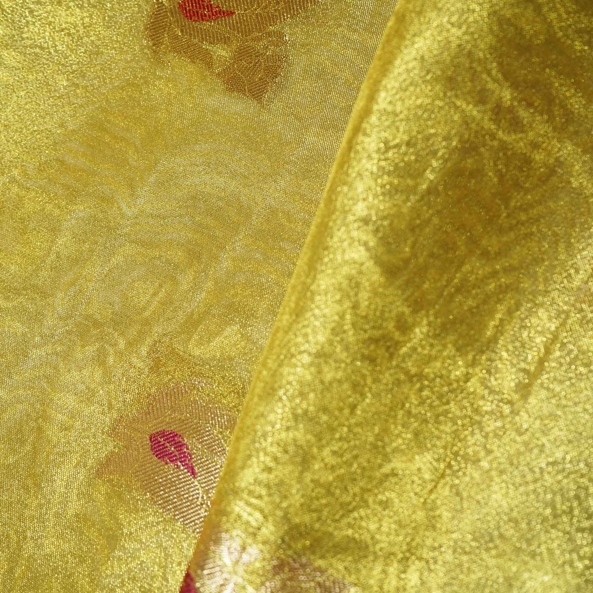 Bright Gold Buti Banarasi Jacquard Tissue KRE-15476