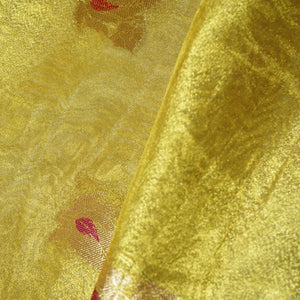 Bright Gold Buti Banarasi Jacquard Tissue KRE-15476