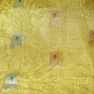 Bright Gold Buti Banarasi Jacquard Tissue KRE-15476