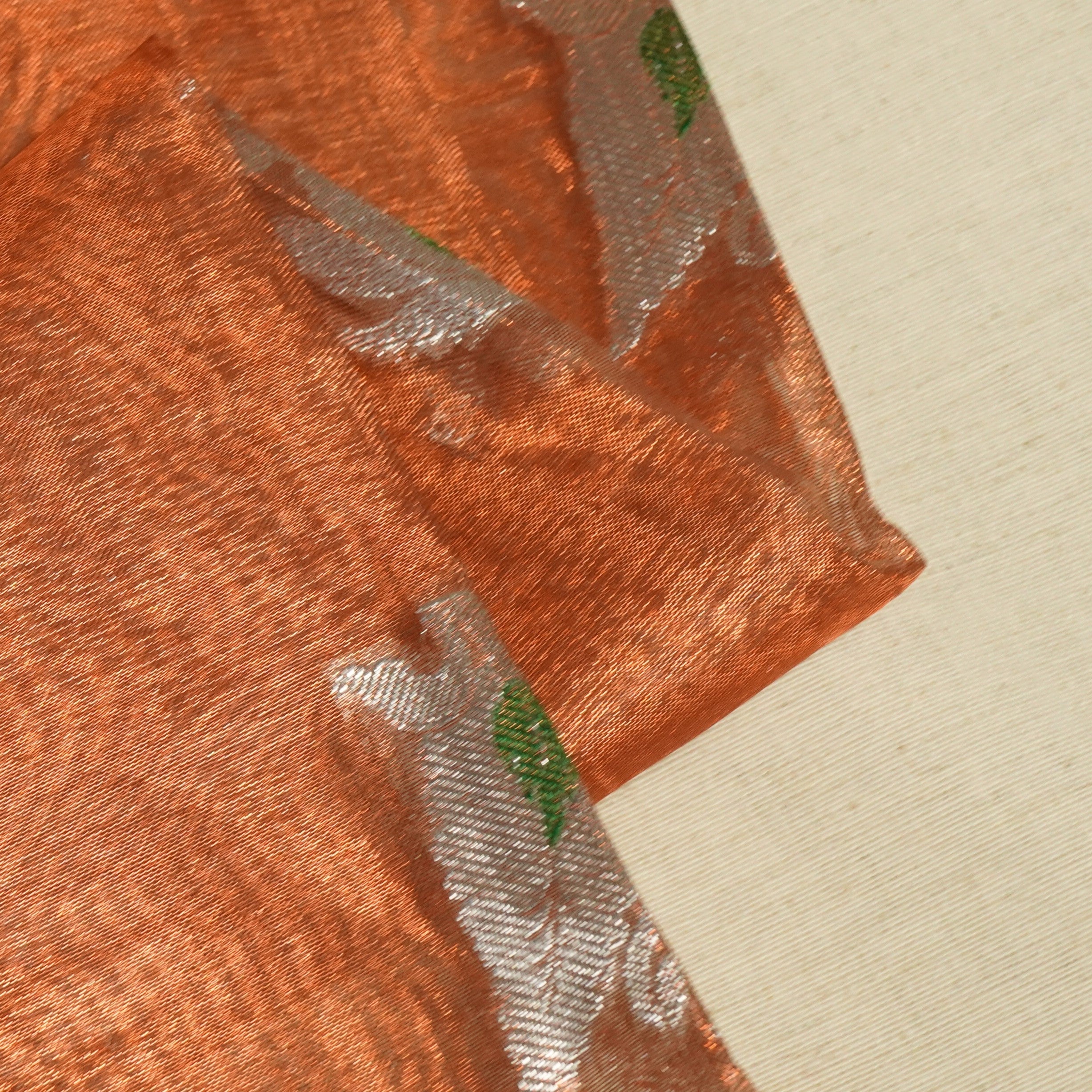 Copper Gold Buti Banarasi Jacquard Tissue KRE-15481