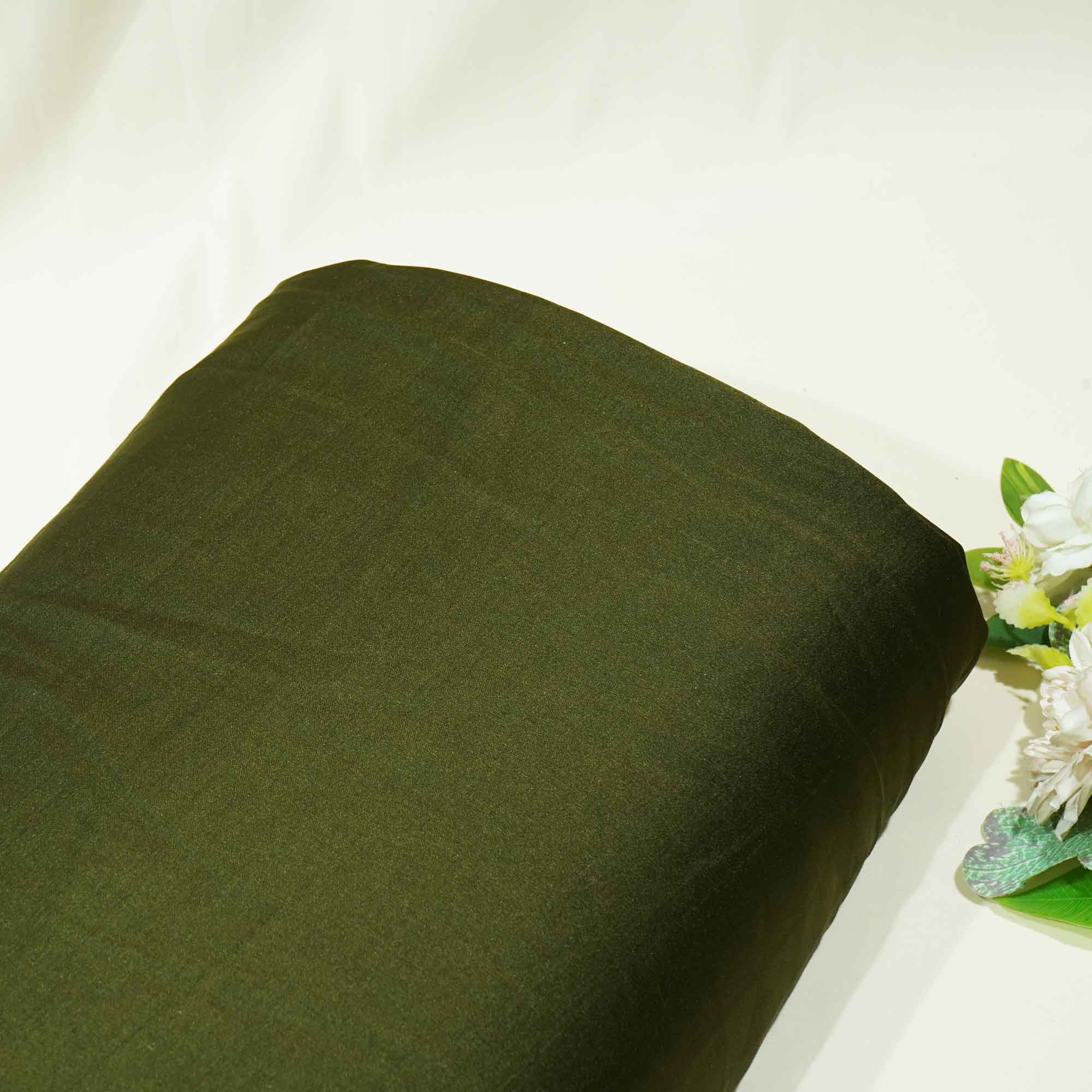 olive-green-solid-bemberg-silk-kc-15492