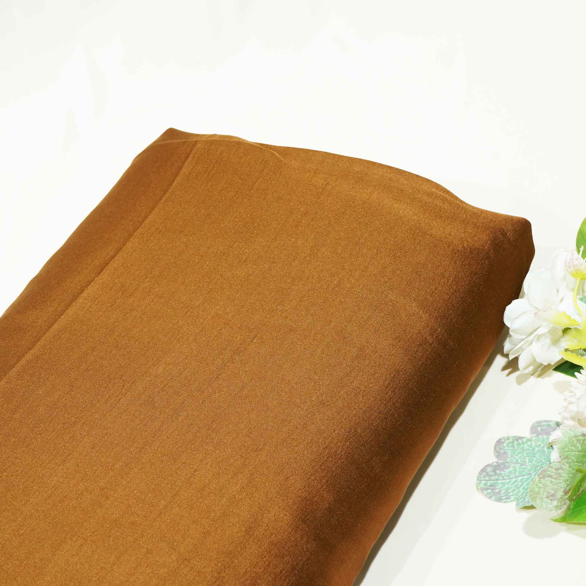 Brown Solid Bemberg Silk KC-15494