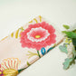 Cream Multicolor Floral Print Linen Satin KC-15504