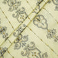 Cream Thread Sequins Embroidery Cotton KC-15528