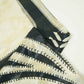 Black Stripes Print Bemberg Gajji Silk GT-15566