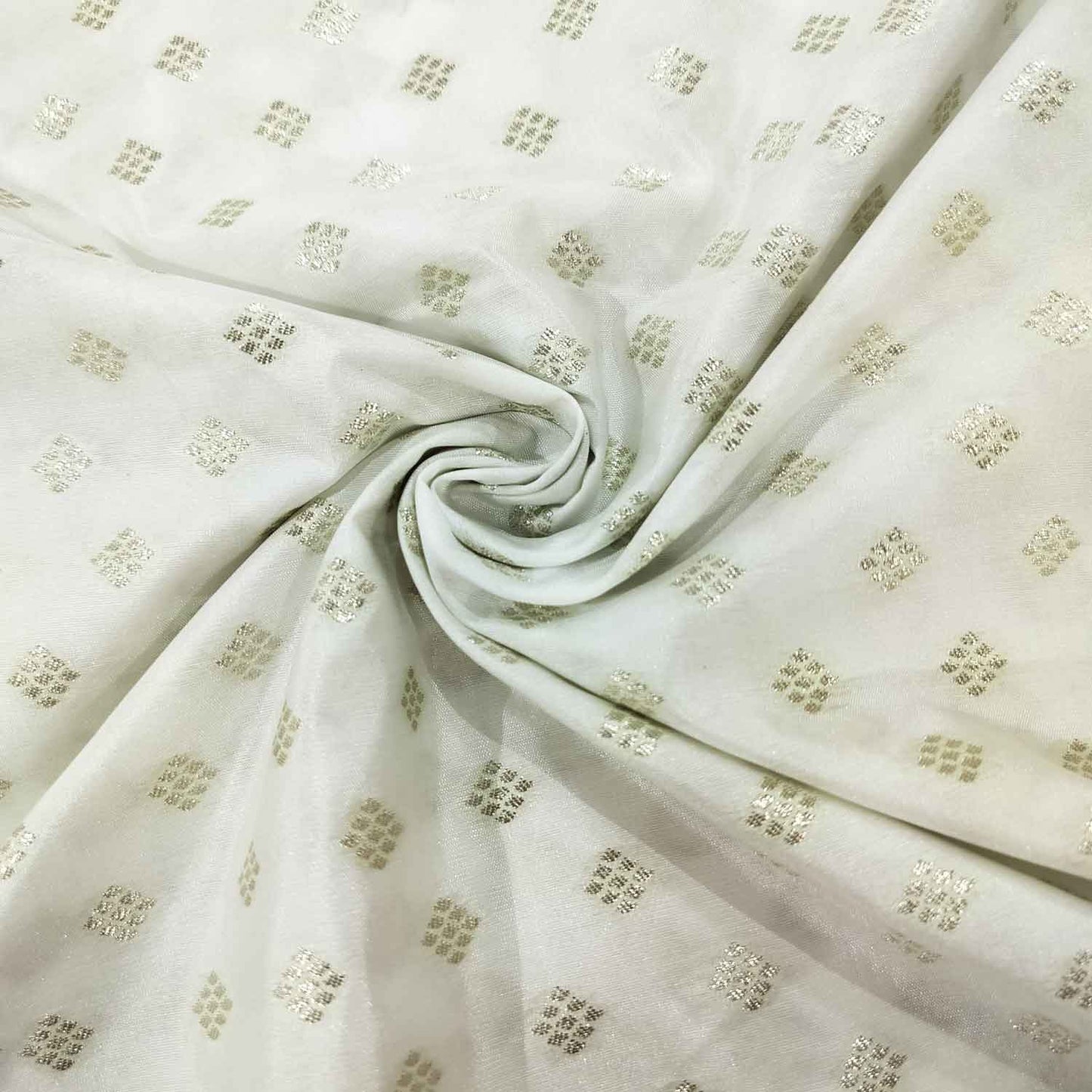 White Gold Dyeable Katan Silk KRE-15610