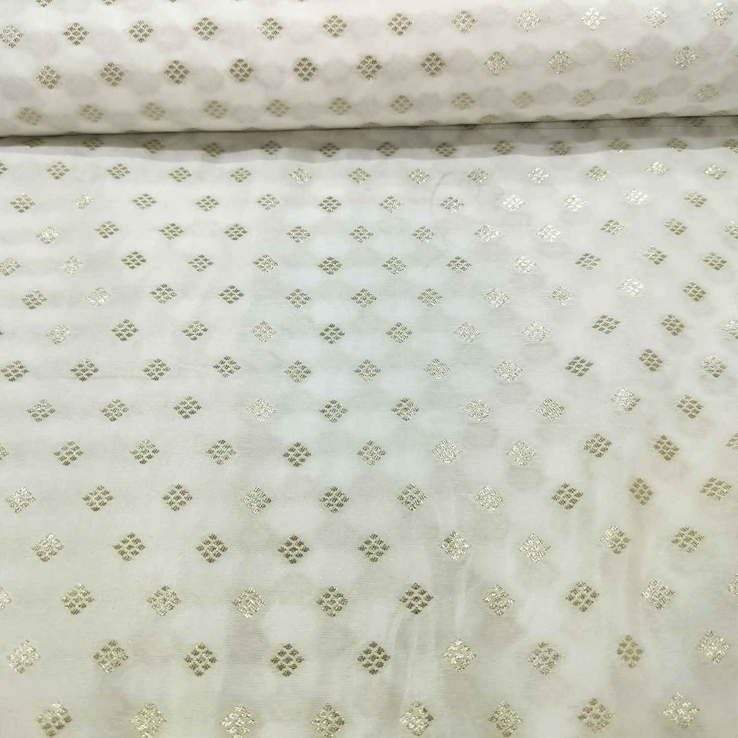 White Gold Dyeable Katan Silk KRE-15610