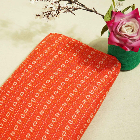 Pink Geometrical Print Cotton Mulmul GT-15652