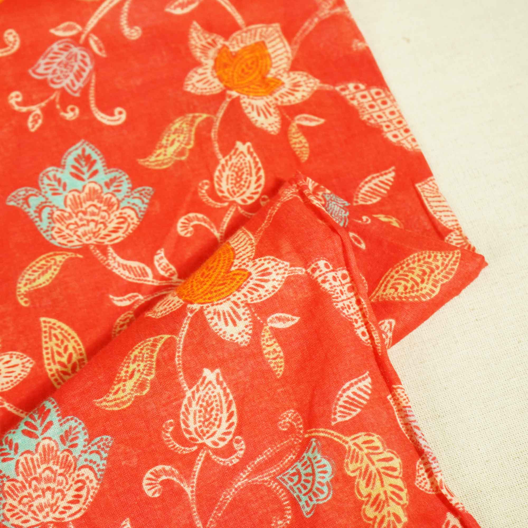 Pink Madhubani Print Cotton Mulmul GT-15666