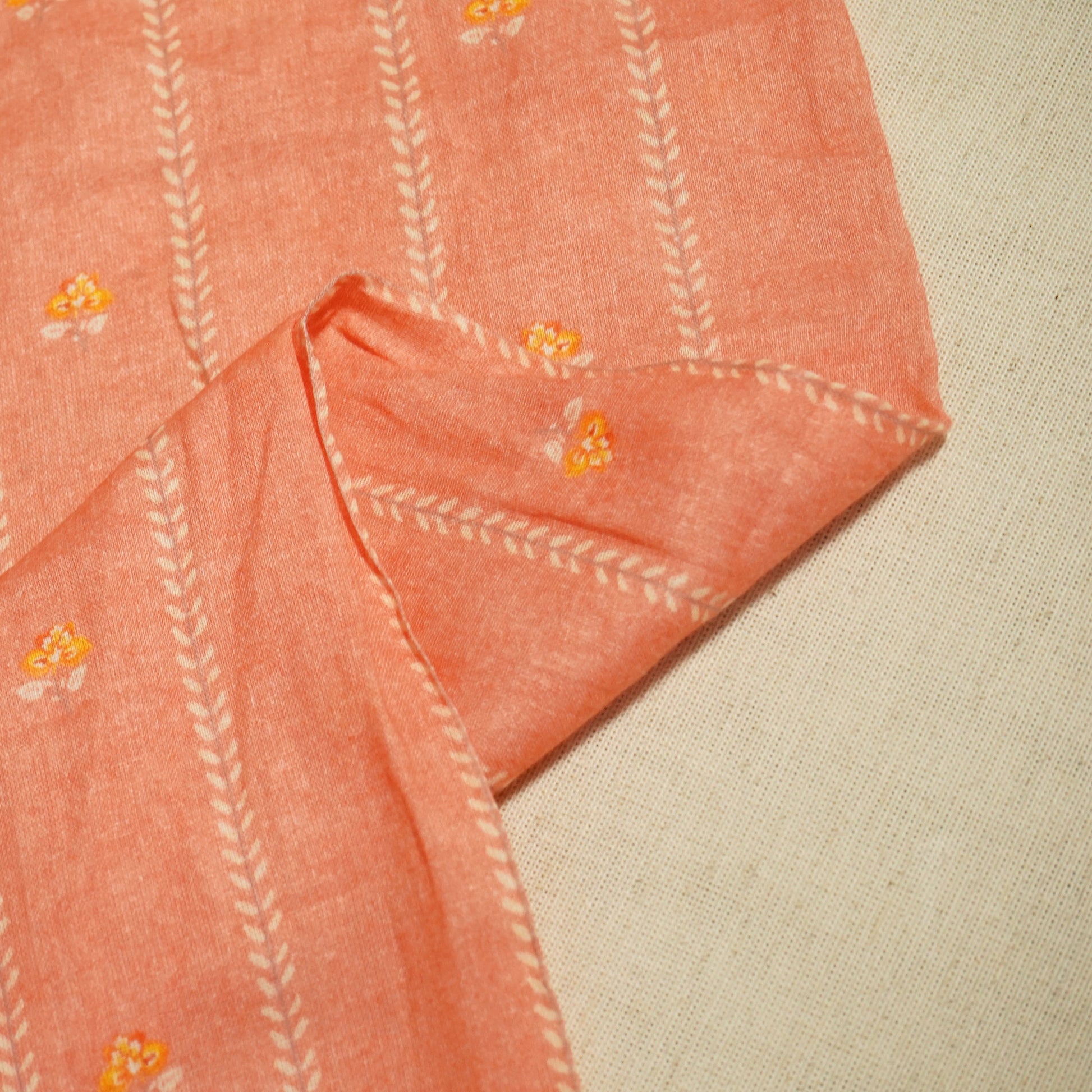 Light Pink Traditional Print Cotton Mulmul GT-15685