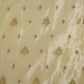 Gold Zari Embroidery Sequins Border Work Viscose Tissue DF-15709