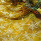 Mustard Yellow Multicolor Sequins Border Embroidery Organza KF-15751